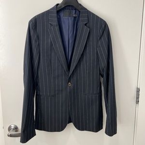 Navy Pin Stripe Skinny Suit - ASOS